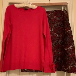 Talbots sweater and skirt